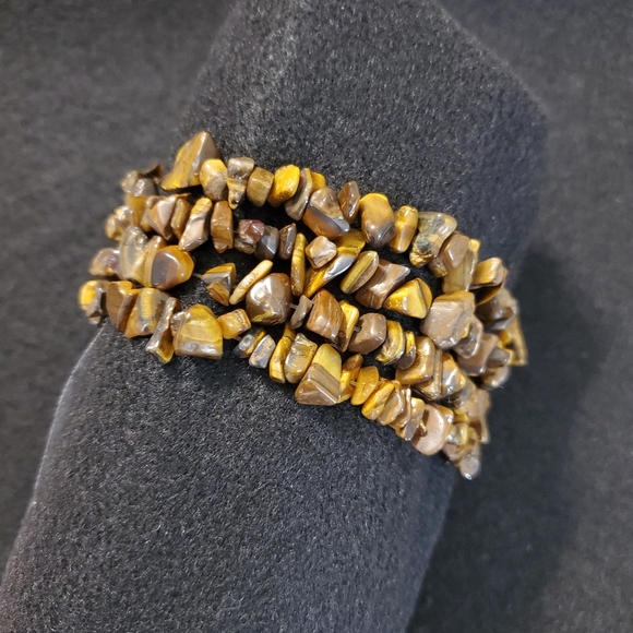NUGGET BROWN BEADED BRACELET SET - Picture 5 of 6